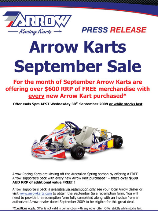 arrow september special promo