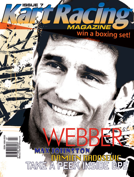 kart racing magazine cover