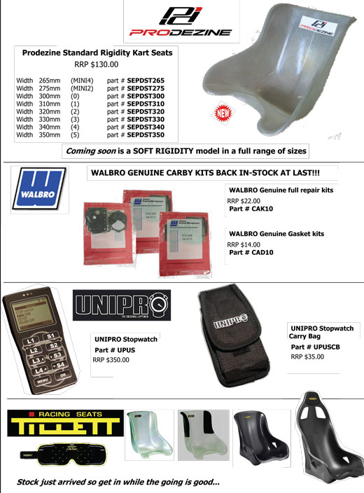 karting products from ikd - november 2010
