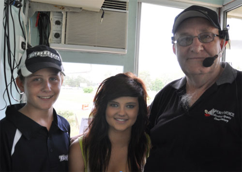 ipswich races - ryan luke visits commentary booth
