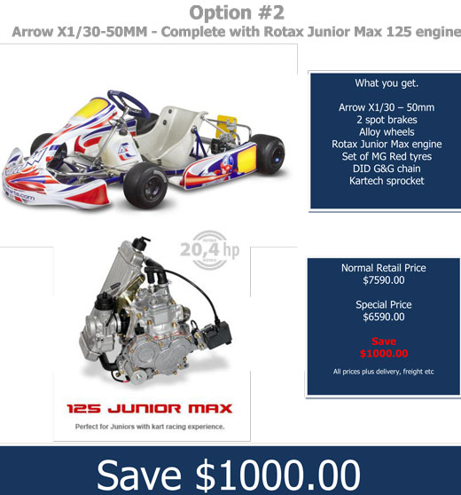 arrow kart and engine promotion