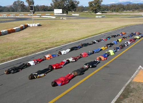kart racers planking