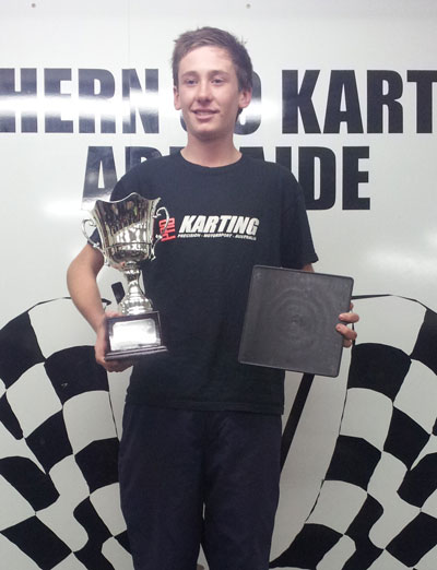 jayden sharrad 1st SA Closed Karting titles