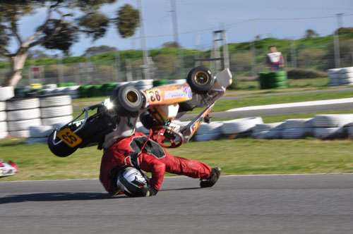 city of adelaide titles kart crash 2012