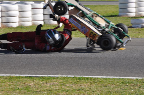 city of adelaide titles kart crash 2012