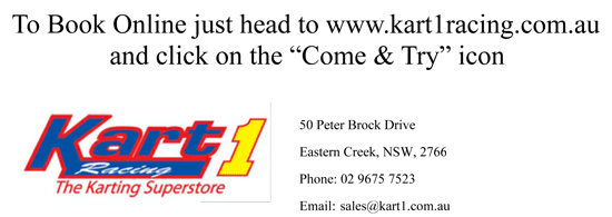 come and try karting kart 1 racing