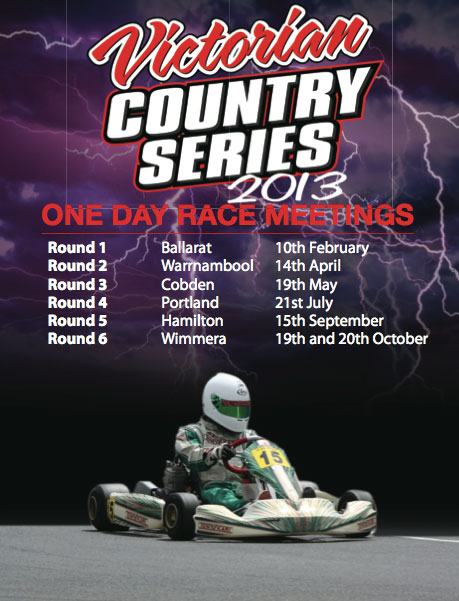 victorian country karting series schedule 2013