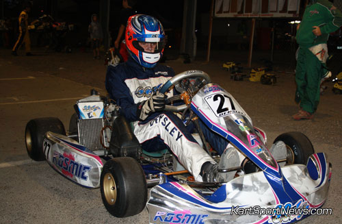 Blaine Densley overcame motor problems on night 1 to take a convincing win in Jnr MAX on night two - and win a Formula Vee test