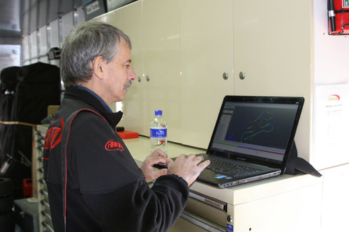 AiM's Enrico Rosignoli runs through some data from a track session at Newcastle