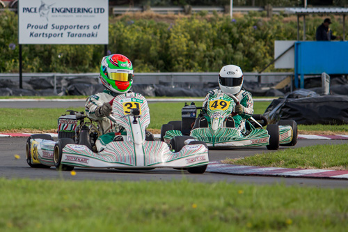 Formula Junior class winner and series points leader Jacob Cranston (#31) leading sixth placed Josh Donohue (#49)