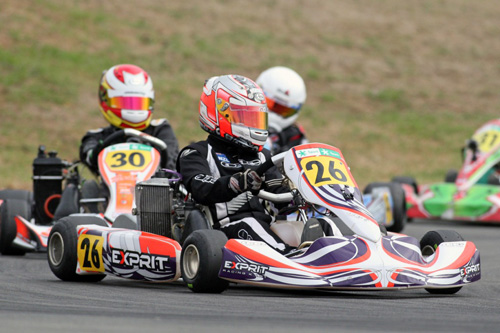Dylan Drysdale is one of three resident Kiwi karters competing at the Rotax Pro Tour round this weekend