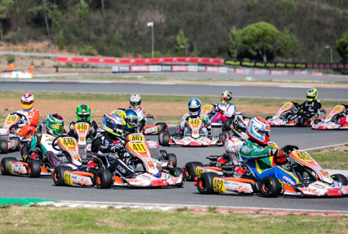 Ryan Urban (#411) running with the front runners in Portugal yesterday