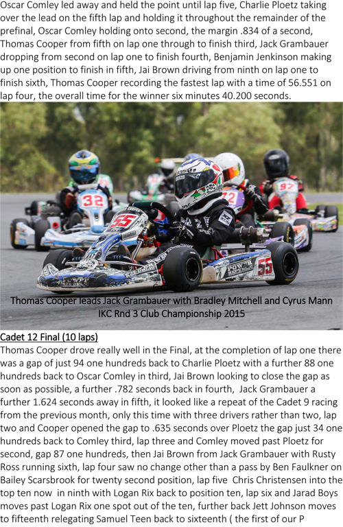 ipswich kart race report March 28