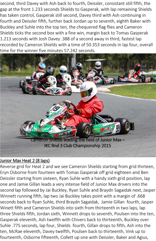 ipswich kart race report March 28