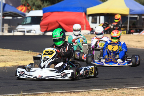 Regan Payne couldn’t be beaten in Rotax Heavy in qualifying or the heat races