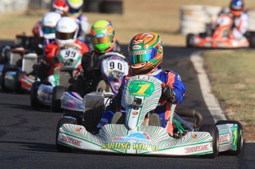 Reigning Australian Junior Max Champion Zane Morse came out on top in qualifying and both heat races