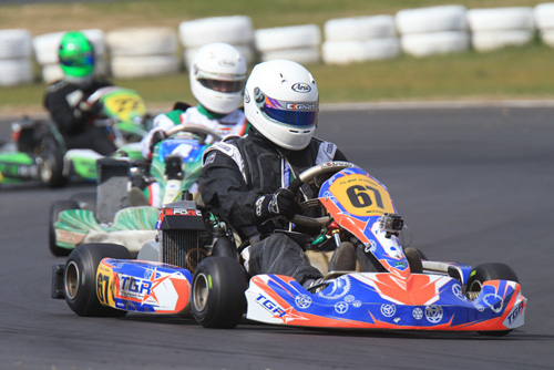 Clem O’Mara continued his charge in Rotax Heavy with pole position and three wins from three starts in the heat races