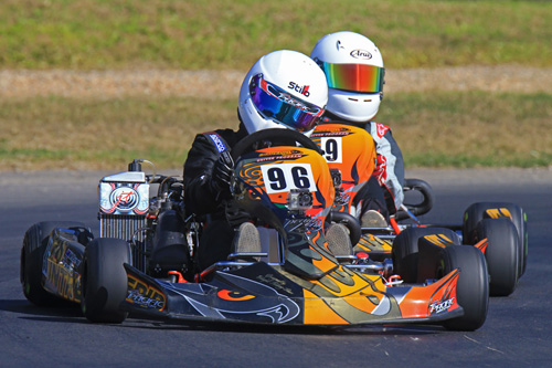 Young Kiwi karter Matthew Payne (#96) will be fighting to retain his lead in the Junior Trophy class at the final series round of this season's Australian Rotax Pro Tour at Puckapunyal in Victoria over the weekend