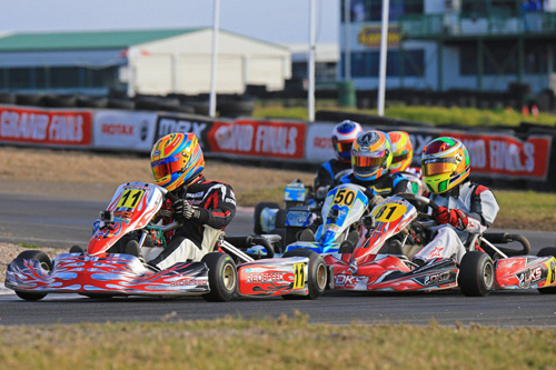 Pierce Lehane was dominant in both the pre-final and final for Rotax Light