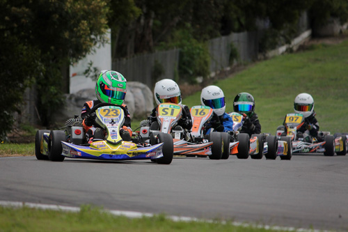 Liam Sceats (#23) won Cadet ROK at the previous round