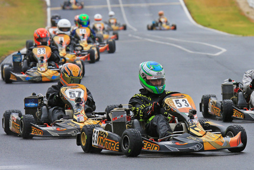 Class winner at the opening series round in Melbourne last month, Jaden Ransley (#53) from Christchurch will be one of the young Kiwi karters to watch at the second round of Australia's Rotax Pro Tour in Queensland this weekend