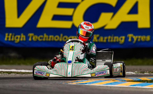 Marcus Armstrong at the second round of the 2016 WSK Super Master Series on Sunday