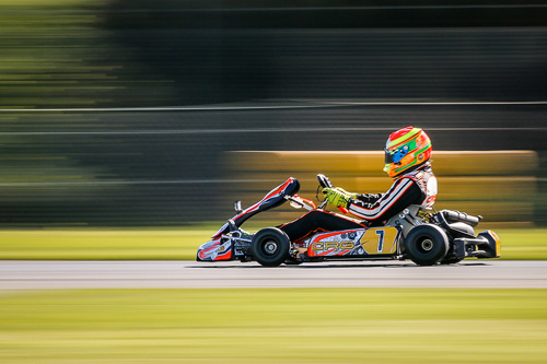 Lane Moore, on the podium in Rotax Heavy