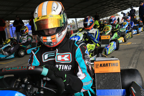 rotax pro tour Adam Lindstrom will start from pole position alongside James Foster