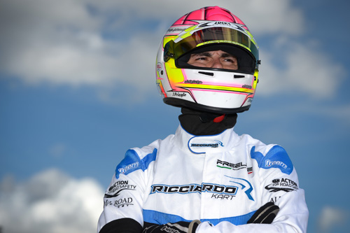 Reigning KZ2 Australian Kart Champion Jason Pringle in Sweden
