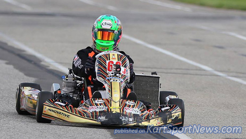 TJ Koyen added to his win total in the IAME Senior category 