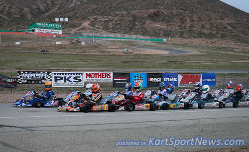 Race start at Willow Springs