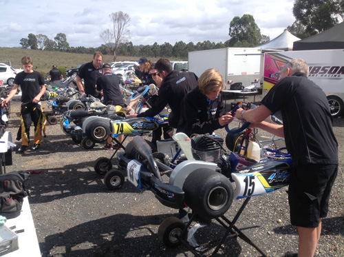 AWC Motorsport Academy test day at Pucka on the weekend with James Sera