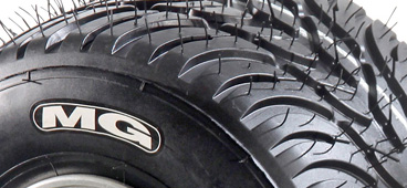 mg white kart tyre