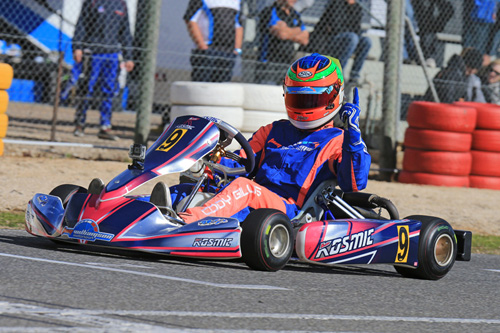 •	Cody Gillis was the form driver on finals day in Rotax 125 Light taking the round win and blue plate