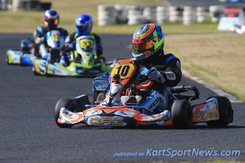 Thomas "T-MAC" Macdonald hangs the boots on a high, winning the Final and the NSW State Title in the Rotax 125 Light class