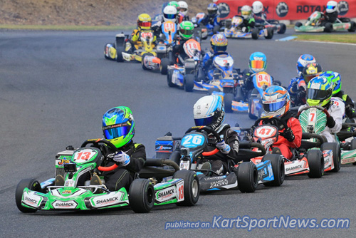James Wharton (#13) and Kai Allen (#26) enter this weekend as the favourites in Mini Max following their performance at Todd Road