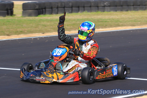 kart on new track surface at lithgow