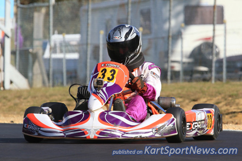 kart on new track surface at lithgow