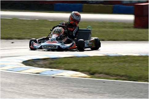 Max Verstappen in action in the KZ2 Final of the WSK Master Series in Castelletto