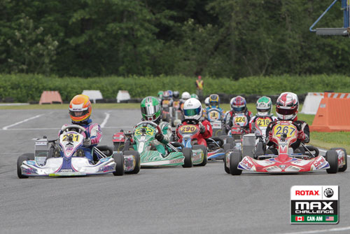Luke Selliken was at the front of the Rotax Junior field both days