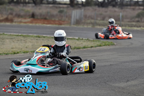 Aaron Cameron enjoyed a clean sweep of Jnr MAX in his Formula K