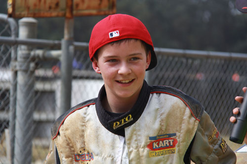 Marcus Dumesny was a big winner at the 2013 Australian Speedway Kart Titles