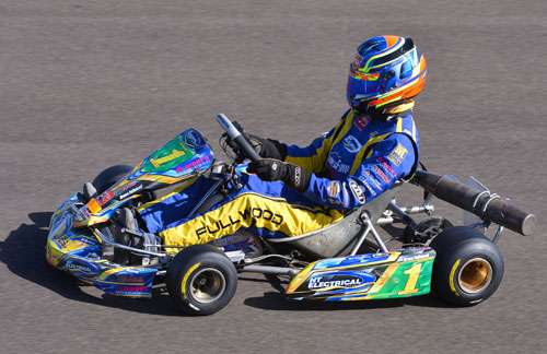 Bryce Fullwood was the only local driver to be victorious at the event