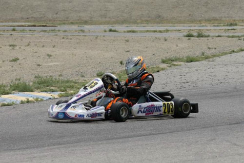 Max Fedler ran uncontested in the Rotax Junior category