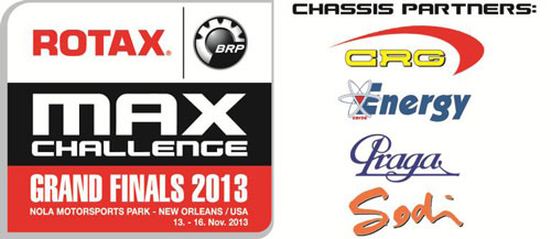rotax world final chassis partners 2013 crg praga energy sodi