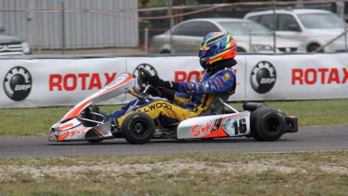 Bryce Fullwood was unstoppable in the Sodi Junior Max Trophy Class Final