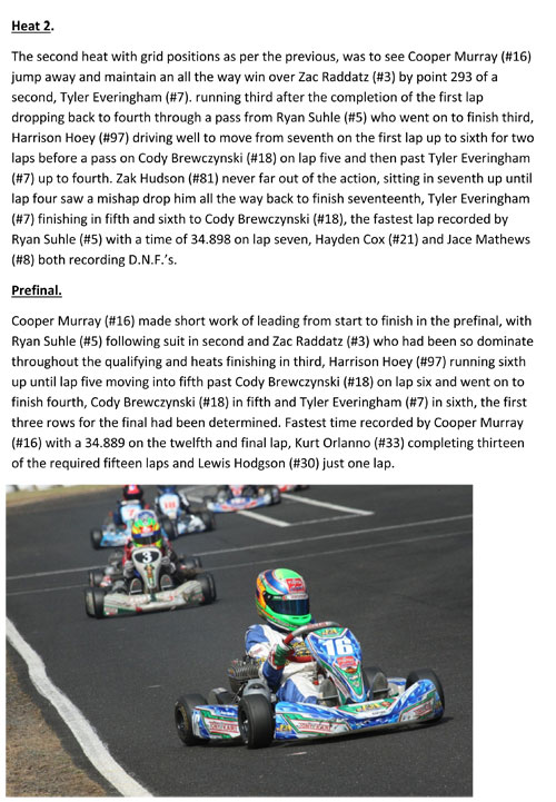 lismore young guns titles kart race report by geoff salmon