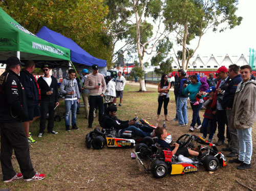 Taking karting to the masses. An amazing number of interestaters were in Melbourne for the GP, with lots of enquiries coming from Sydney residents