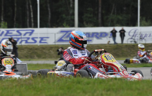 Jan Midrla will start KZ2 pre-final 2 from pole