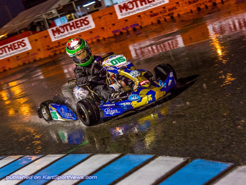 Lochie racing under the bright lights of Vegas at the 2013 Supernats